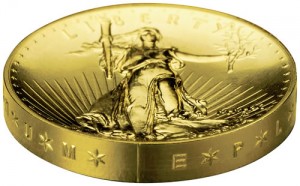 2009 Ultra High Relief Double Eagle Gold Coin (Edge Lettering) - Click to Enlarge