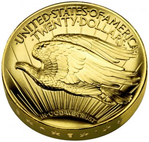 2009 Ultra High Relief Double Eagle Gold Coin (Reverse) - Click to Enlarge