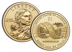 2010 Native American $1 Coin (US Mint images) 2010 Native American $1 Coin - Click to Enlarge