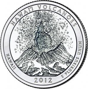 2012 Hawaii Volcanoes National Park Quarter (US Mint image) 2012 Hawaii Volcanoes National Park Quarter (US Mint image)
