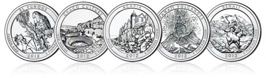 2012 America the Beautiful Quarters (US Mint images) 2012 America the Beautiful Quarters (US Mint images)
