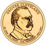 2012 Grover Cleveland (Second Term) Presidential $1 Coin (US Mint image) 2012 Grover Cleveland (Second Term) Presidential $1 Coin (US Mint image)