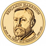 2012 Benjamin Harrison Presidential $1 Coin (US Mint image) 2012 Benjamin Harrison Presidential $1 Coin (US Mint image)